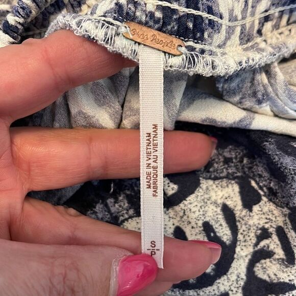 Free People Women's Halter Neck Dress Beach Summer Mini Tie Waist Blue Small - Picture 6 of 8